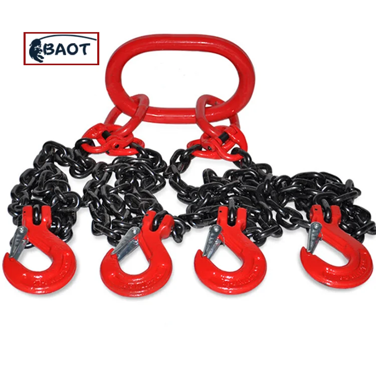 Baot factory rigging hardware Grade 80 four leg alloy steel lifting chain sling for sale