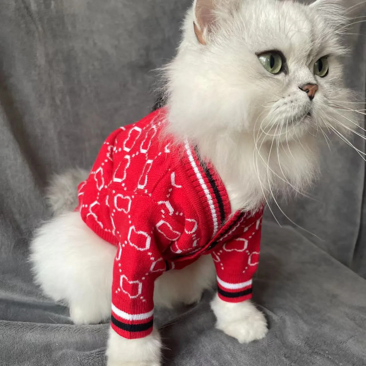 Dog Cold Fuzzy Winter Coat Clothes Knit Small Designer Dog Sweater for Small Medium Dogs Puppy Girl Boys