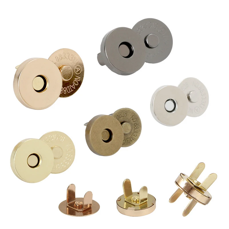 Custom New Arrival Round Metal Strong Magnetic Snap Fasteners Clasps Buttons 18 MM 14 MM For Clothing Accessories