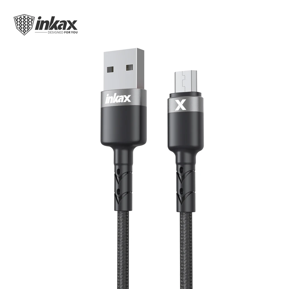 
 2020 Новое поступление inkax CK-96-MICRO 25 см 1.7A короткий usb-кабель адаптер объектива для камер Micro металлический разъем оплетка куртка Мини Портативный зарядный кабель  