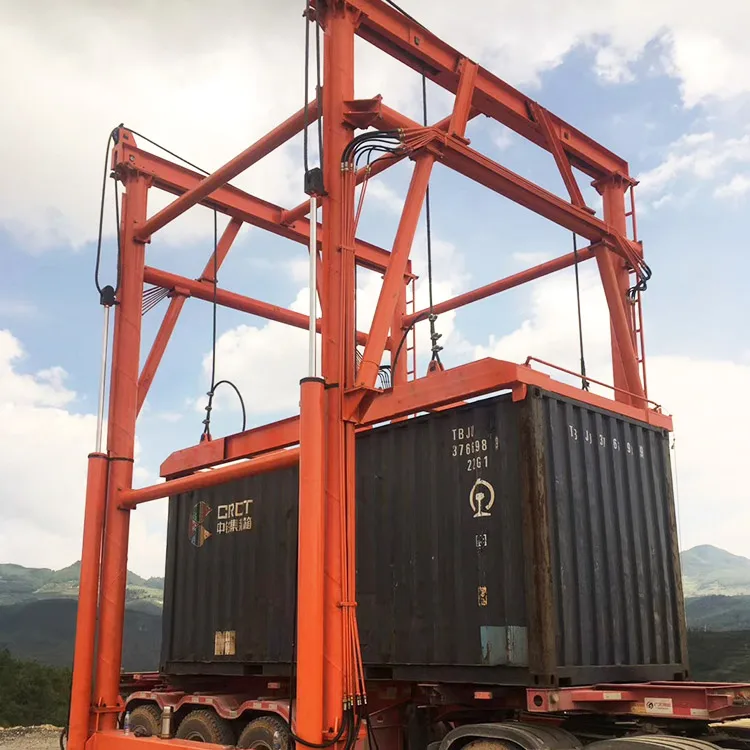 40 Ton Mobile Container Hydraulic Crane Portable Containers Lifting Gantry Cranes