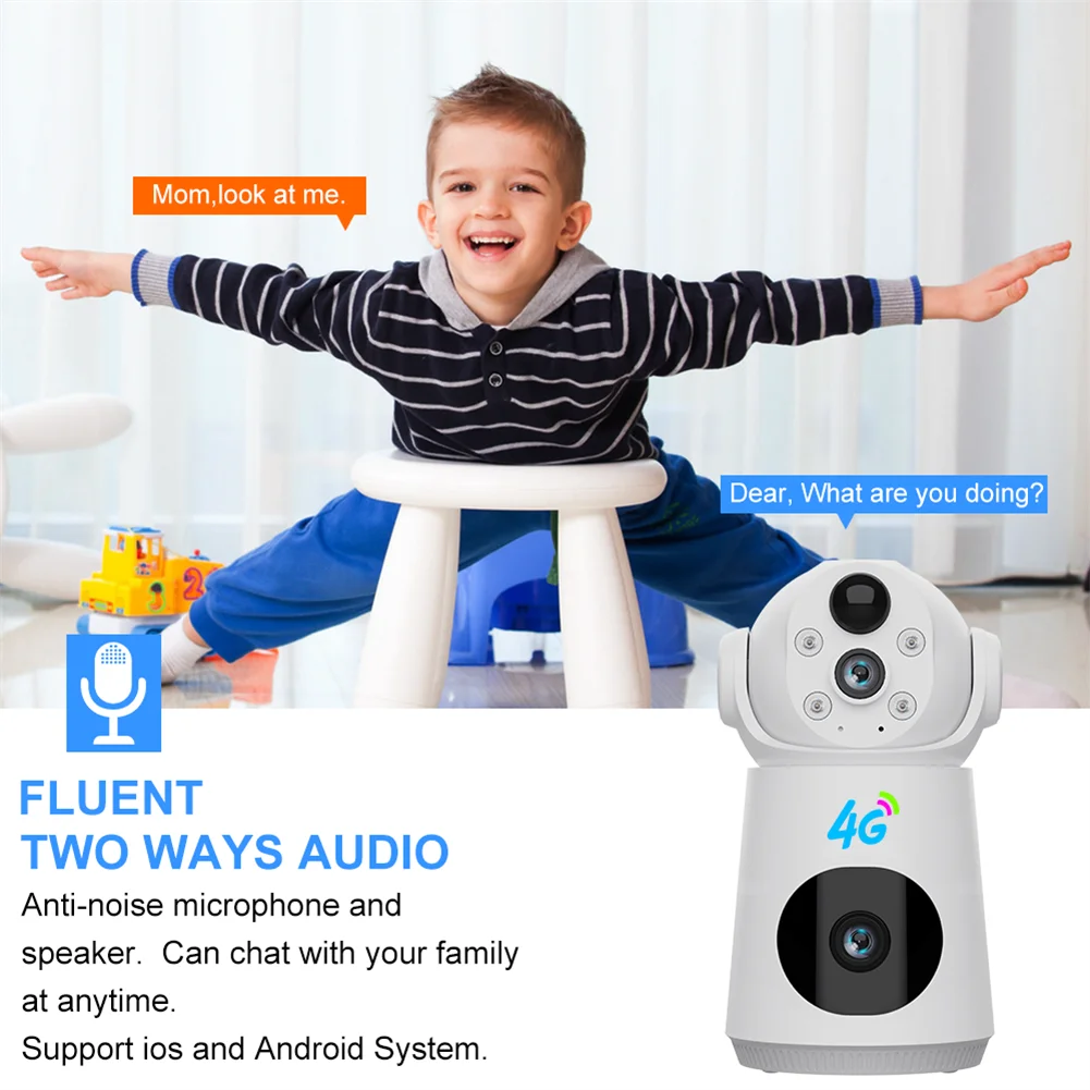 Two-Way Voice Motion Detection Night Vision PTZ WiFi Wireless Indoor Outdoor Cctv Home Security IP Camera System