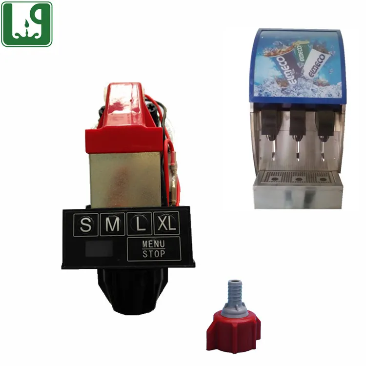 Low price carbonated beverage dispensing valve for fountain soda machine