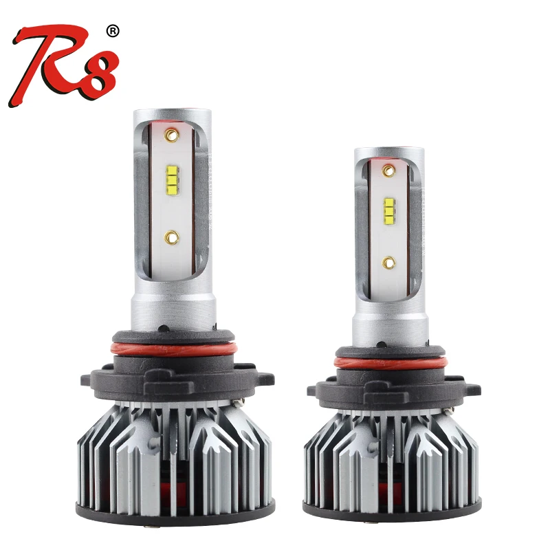 Z6 All In One Car LED Headlight Super Bright 5800LM 50W 360 Degrees Adjustable IP68 Intelligent Driver 6500K  H1 H4 H11 9005