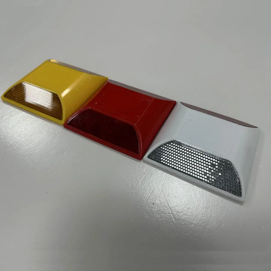 Roadsafe motorway makings len tachas 3m freeway led solar cat eye reflector glass reflective road studs