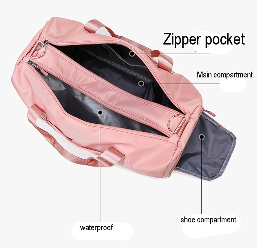 Outdoor Travel Bags Gym Wholesale waterproof travel sport bag fitness duffel gym backpack shoe compartment Sports Duffle Bag