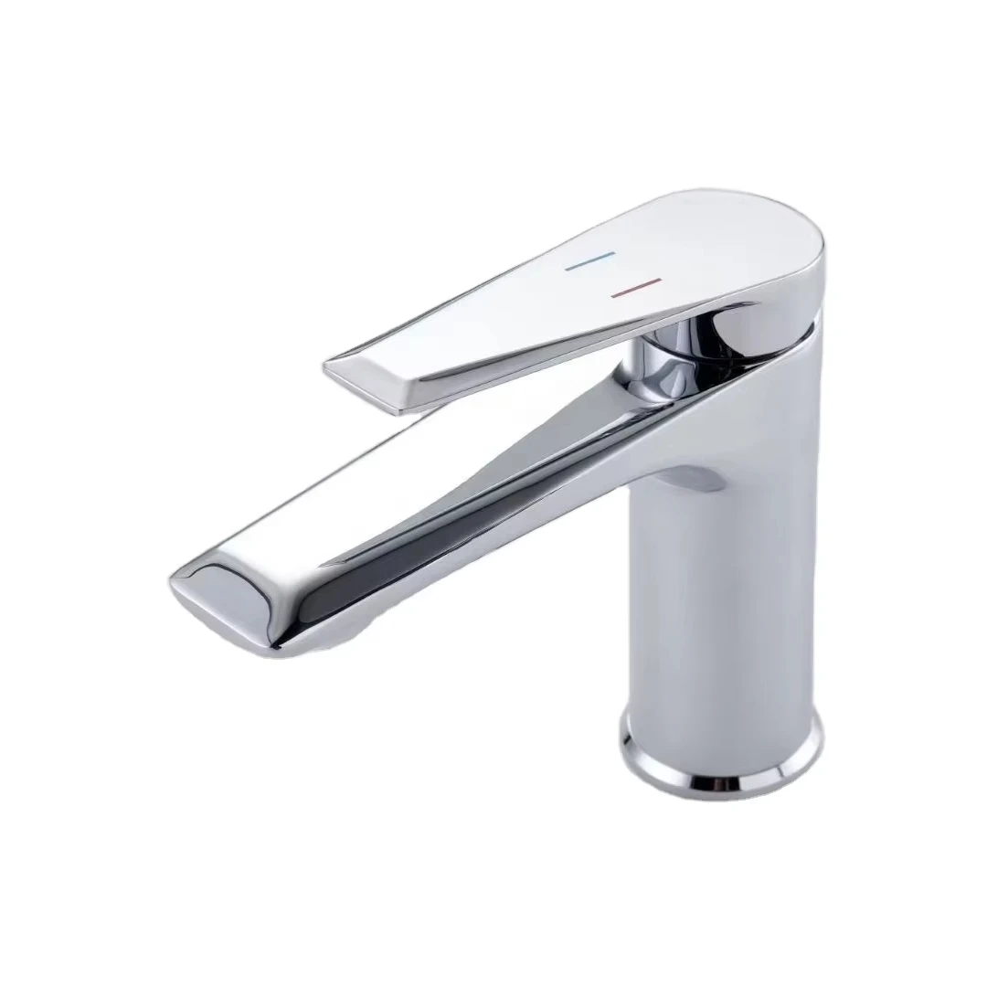 NES-FA6  2024 new all-copper extended basin faucet Hot and cold faucet single-hole bathroom washbasin anti-splash faucet