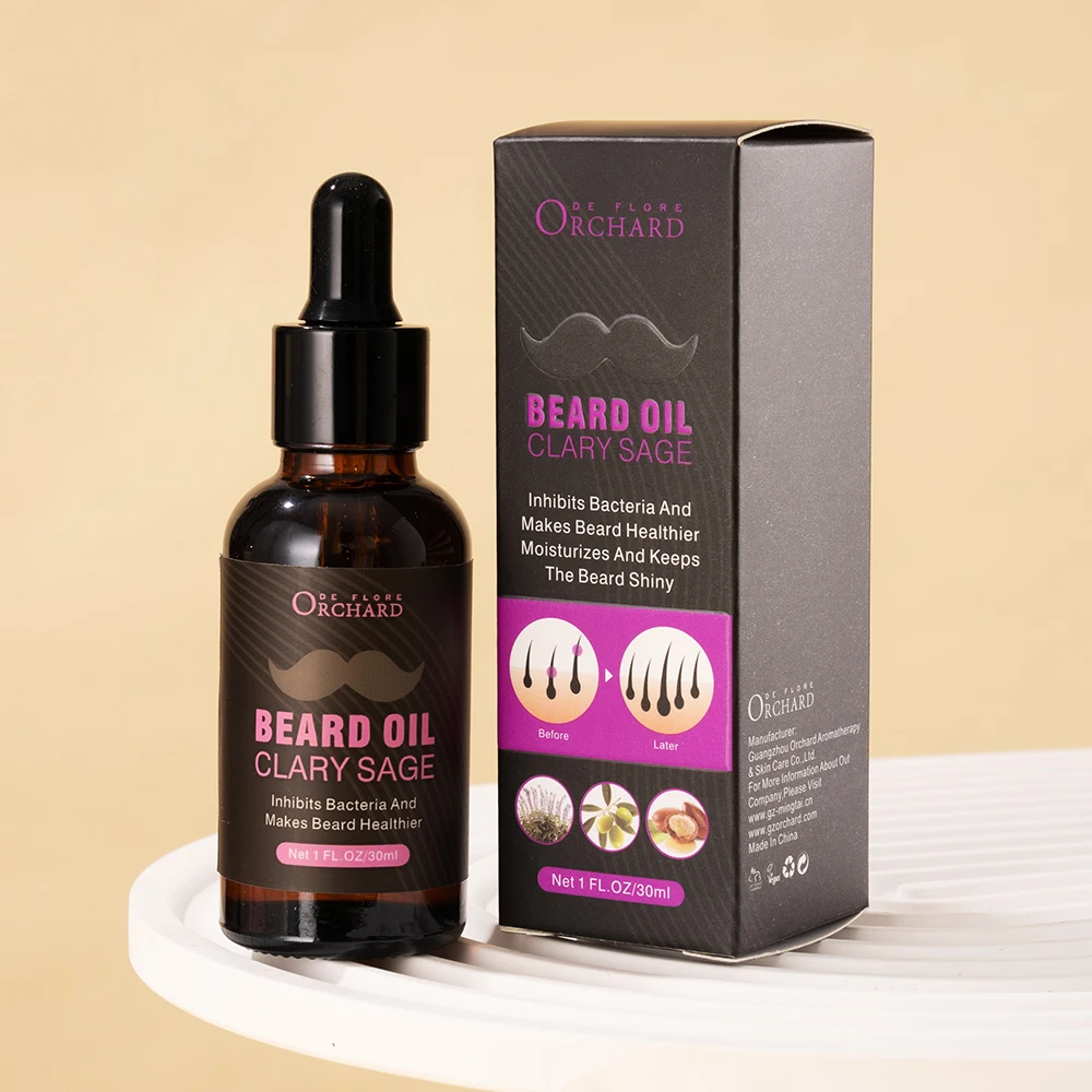 OEM Custom Logo Beard Growth Men Care Soothes Irritation And Redness After Shaving Cedar Pine Beard Oil