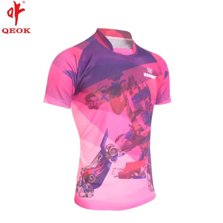 wholesale Sublimated Design your own rugby jersey pattern