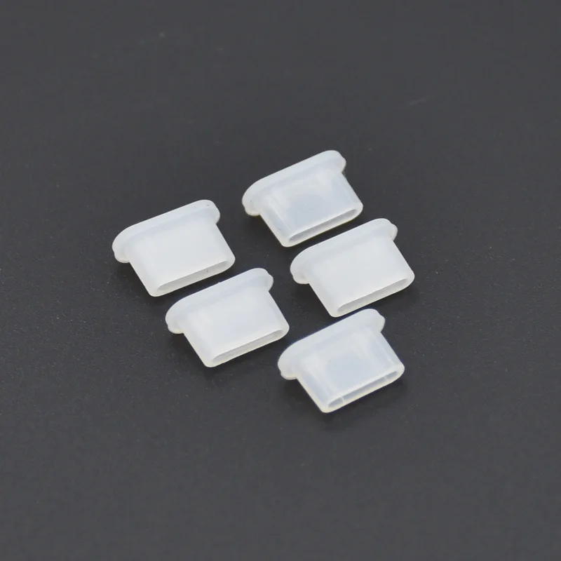 wholesale Silicone Rubber Micro USB Port Dust Cover Plug for Type-c port with Custom Packaging Private Label Available