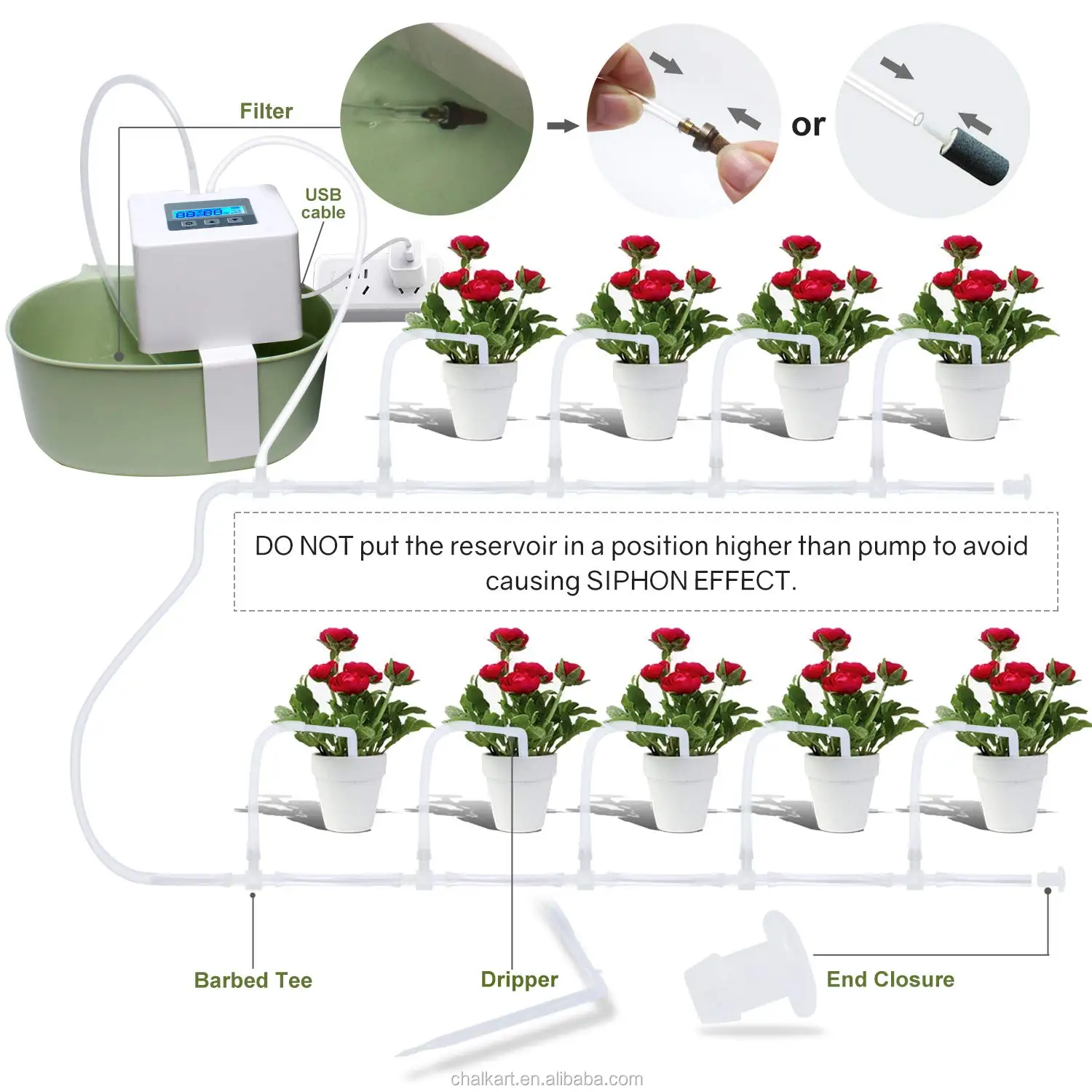 Intelligent Sprinkler Automatic Water Timer  Digital Irrigation Machine For Garden