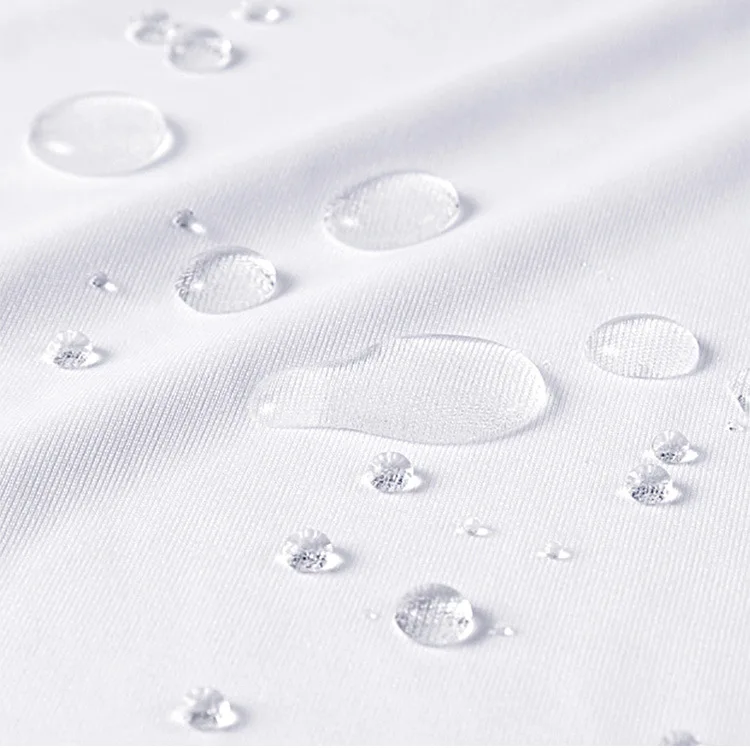 Summer Breathable Comfort Waterproof Stain Resistant White Distress T-shirt Tech Nano Hydrophobic Fitness Plain T Shirt For Men