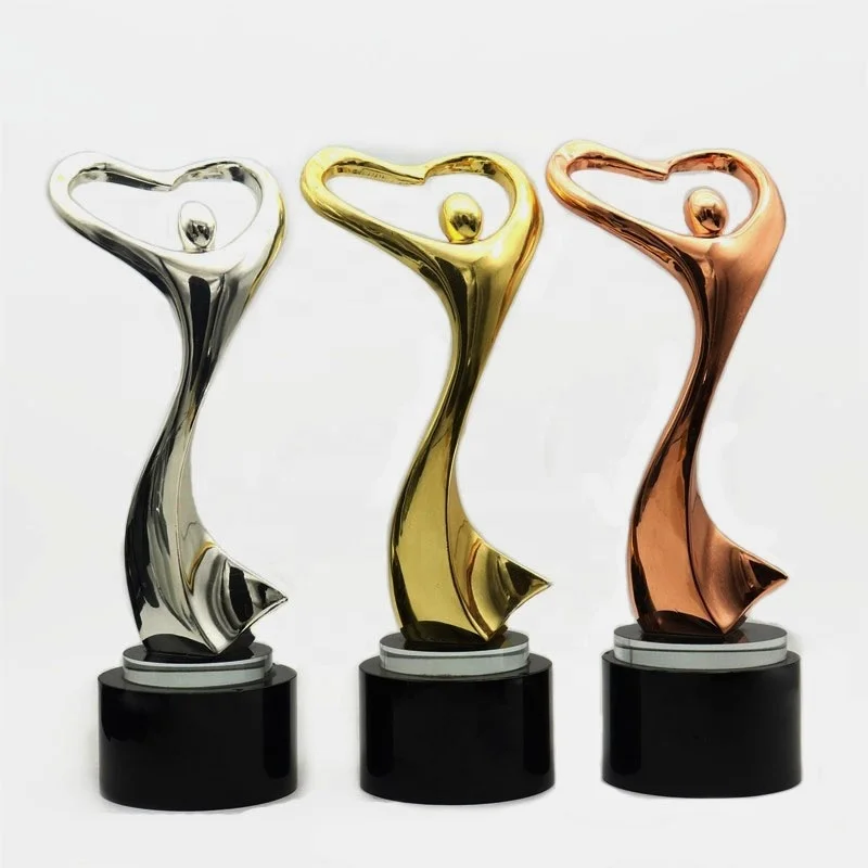 Custom Metal Dancing Goddess Crystal Trophy Wiht Black Base Award TV & Movie Character Crystal Dancers Award Souvenirs