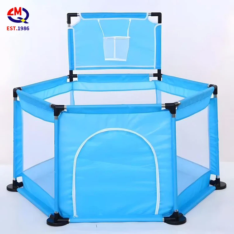Children Gym Baby House Ball Pool Frame Ocean Ball Pool Pit with Basketball Hoop Game Easy Fold Pop up Tent Toy Pool