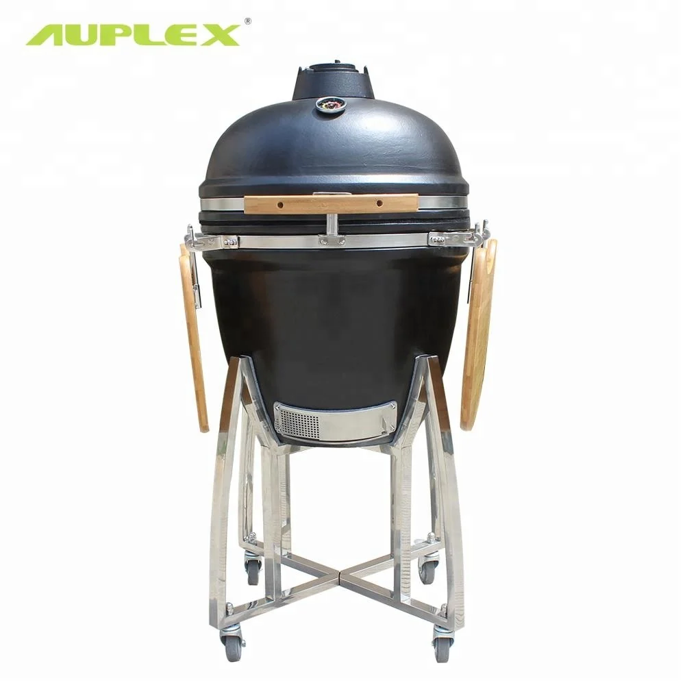 Auplex Classic Multi-functional Green Grill BBQ 21- Inch Charcoal Kamado Egg for OEM Outdoor Kitchen