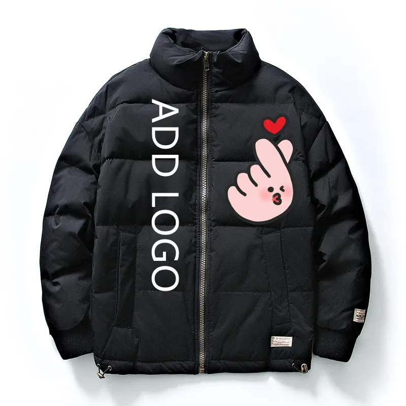 
YAPU 2021 outer wear winter casual thick outdoor youth puff warm hooded black gray white red padded duck down jacket 