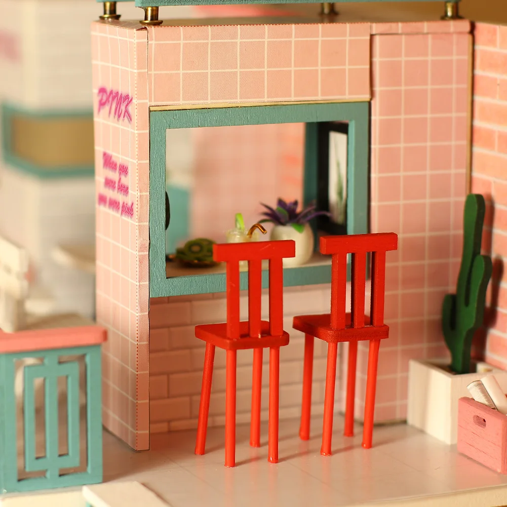 IIECREATE Miniature House Kit With Miniature House Kit For Style Simple New Design Loft Building Miniature House Kit