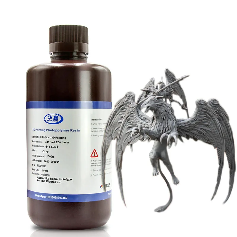 3D Printer Liquid Photosensitive Resin Consumables LCD Light Cured Rigid Dental Mold Industrial Resin UV 405nm