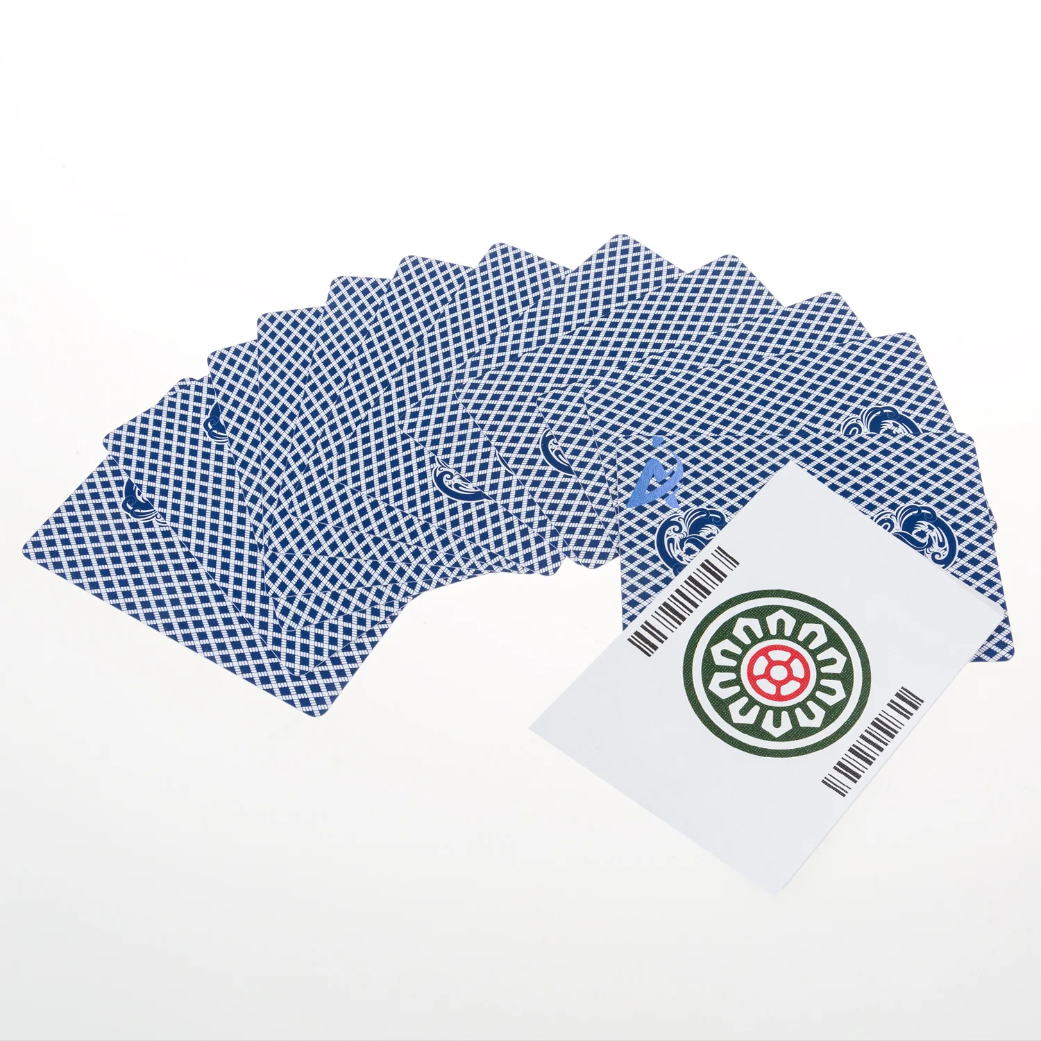 AYPC Custom Design High Quality 300gsm Blue Core Paper Mahjong barcode Board Card Game Playing Cards for Adult