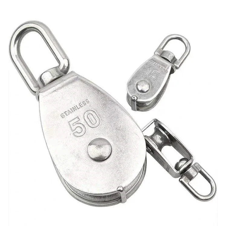 Rigging hardware product M20 M25 M32 M50 M100 lifting stainless steel pulley block