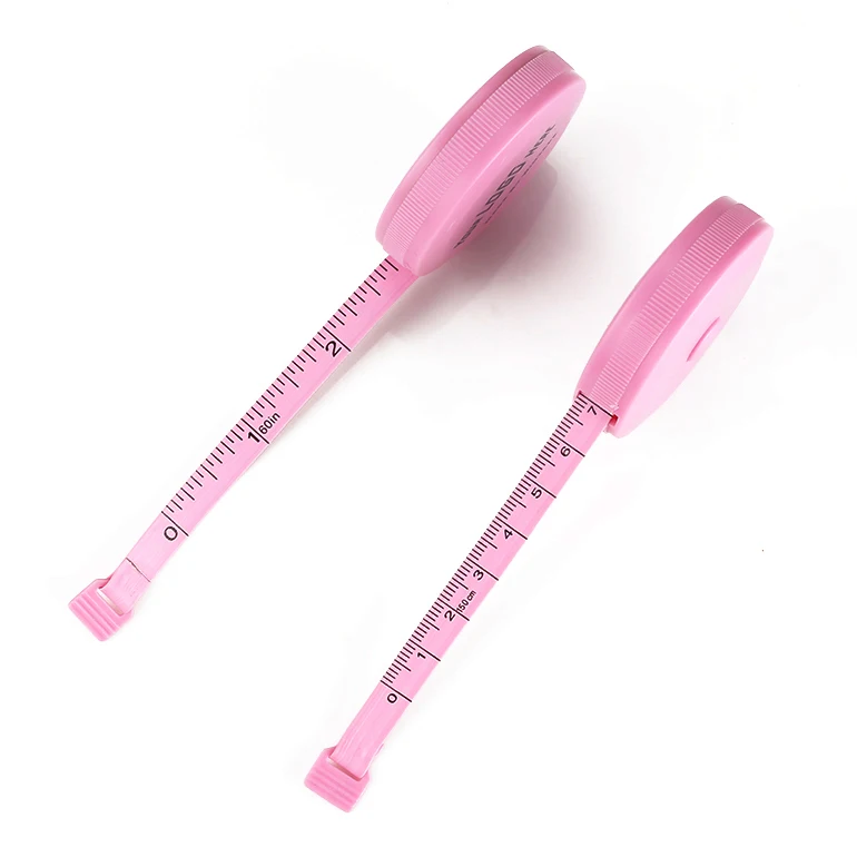 Wintape Wholesales Customized Pink 1.5Meter 60Inch Line Sewing Body Retractable Soft Measuring Tape Tool