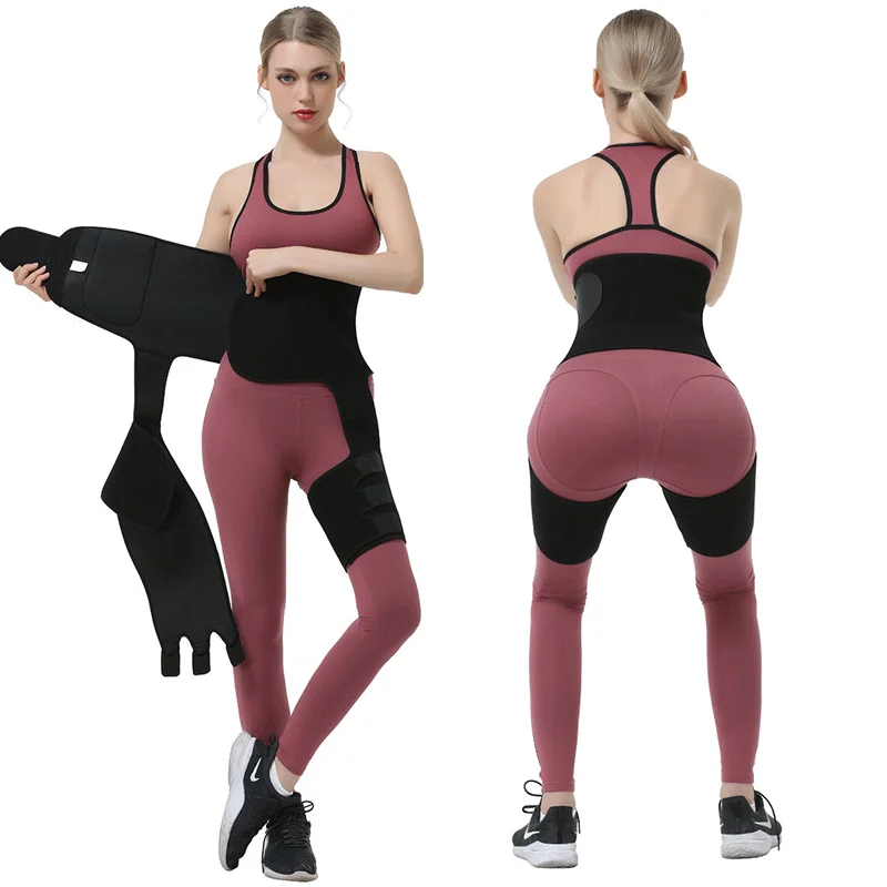 Slimming Underwear 3 In 1 Waist Trainer Pocket Thigh Eraser Trimmer Strap Leg Butt Lifter For Women