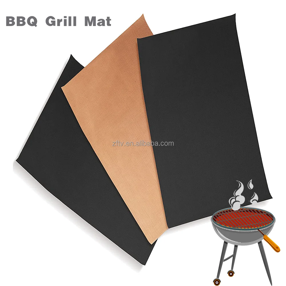 PTFE BBQ Grill Mat Cooking Mat Easy To Clean Non-Stick Reusable Oven Liner