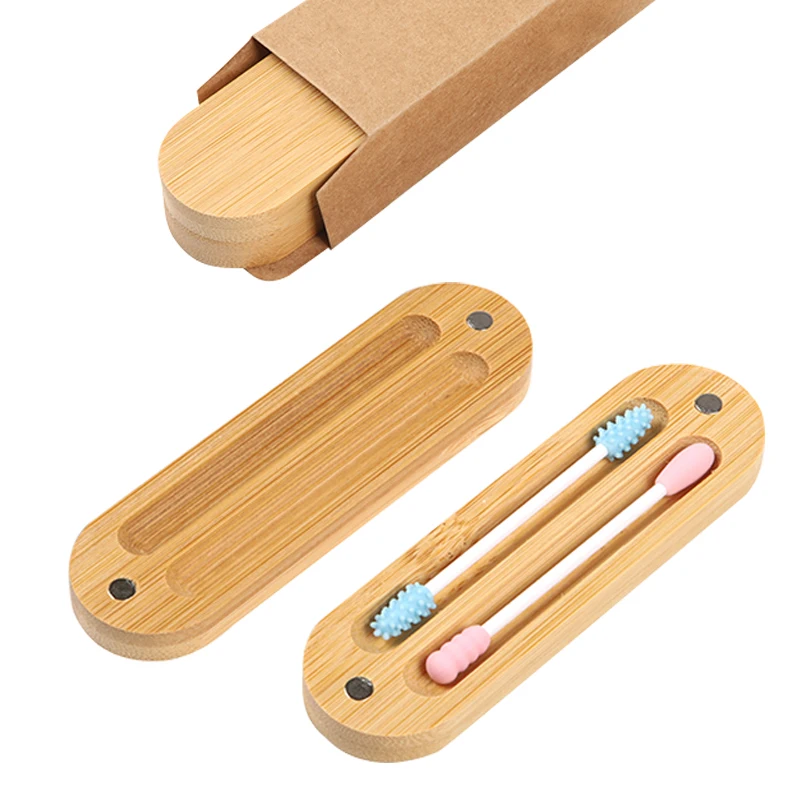 Wholesale Reusable Cotton Silicone Ear Cleaning Cosmetic Buds Swabs