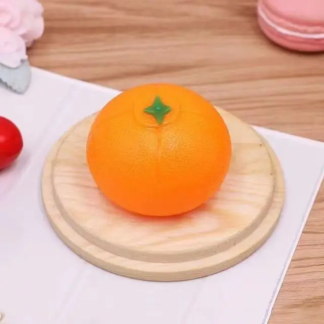 Z122 Latest design Transparent simulation egg decompression water ball fruit toy decompression venting ball prank