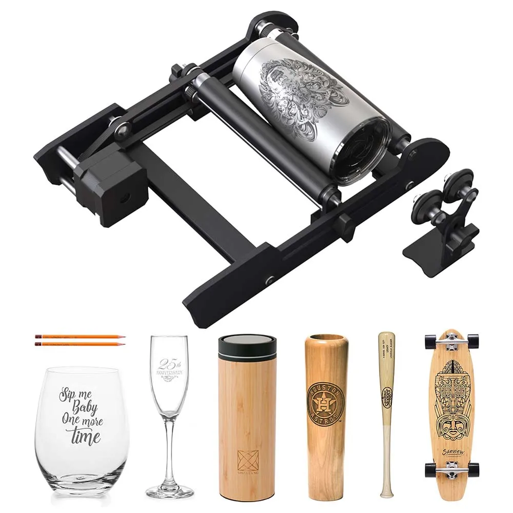 Lingyue Laser Engraving machine Y-axis Rotary Roller Engraving Module for Engraving Cylindrical Objects Cans