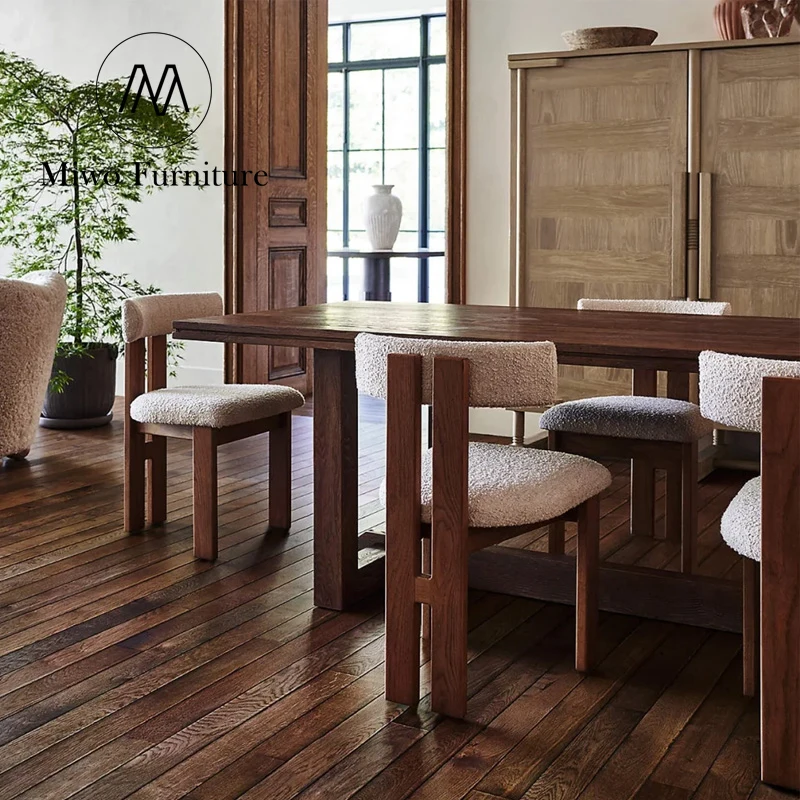 Furniture Nordic Restaurant Furniture Cafe Velvet Upholstered Dining Chairs Wood Solid Frame Coffee Shop Hotel Wedding Modern