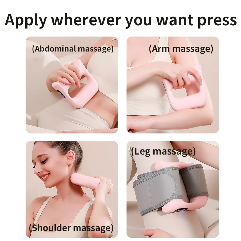 New Arrival Hand Held Cordless Deep Tissue Percussion Fascial Ring Massage Ring Device