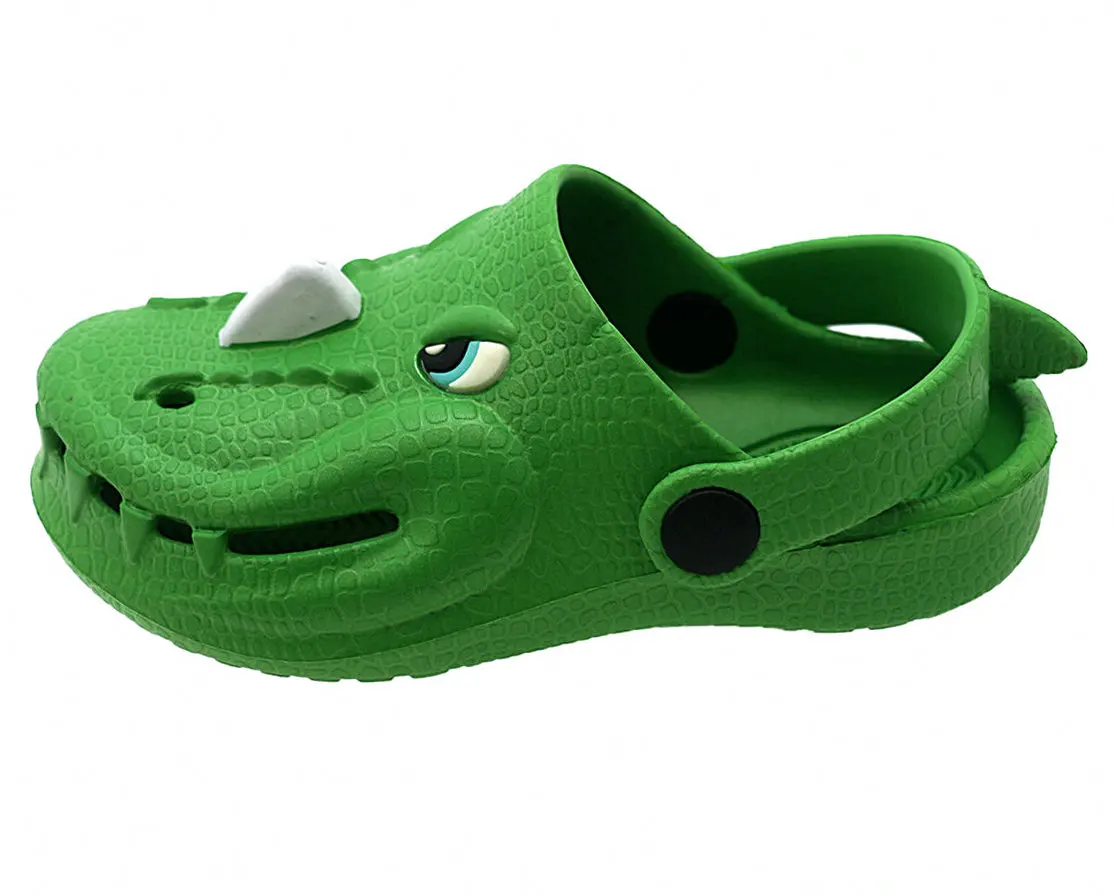 Kids Summer EVA CLogs Shoes Crocodile Shape Children Beach Flat Slippers Boys Girls Slippers Beach Sandals Shoes