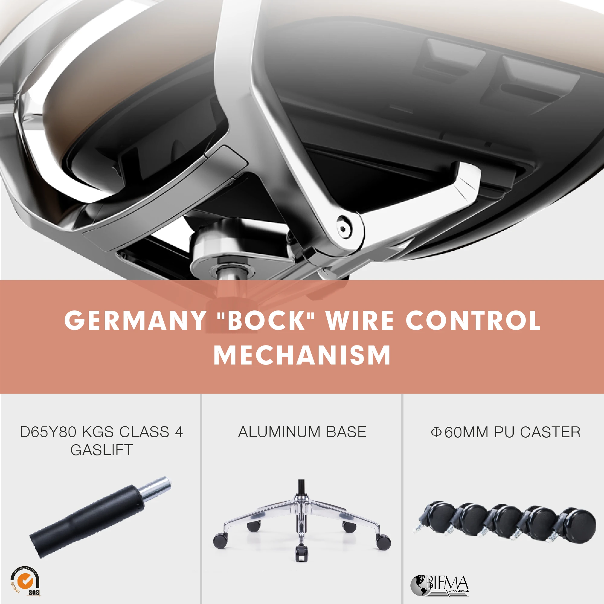 High Back Accent Leather Office Chair Executive Modern Swivel Chair