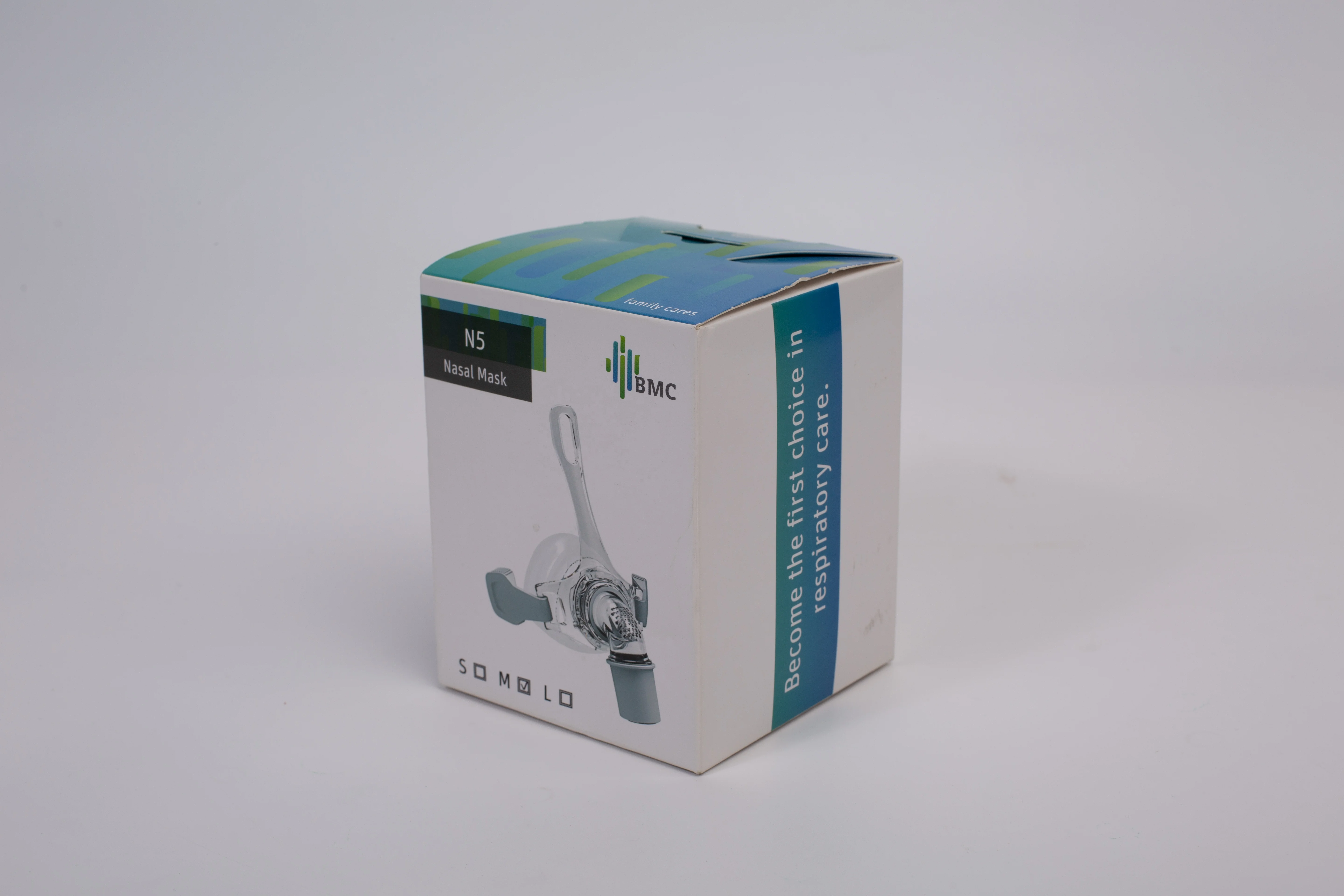 
BMC N5 Nasal Mask With Headgear And Head pad S/M/L Different Size Suitable For CPAP Machine And Oxygenerator 