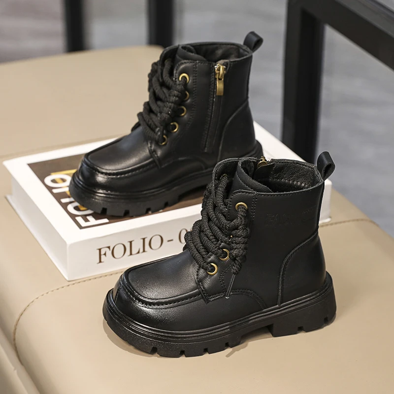 Hot Sale Spring Autumn Children Casual Martin Boots Baby Boys Leather Boots For Children Popular