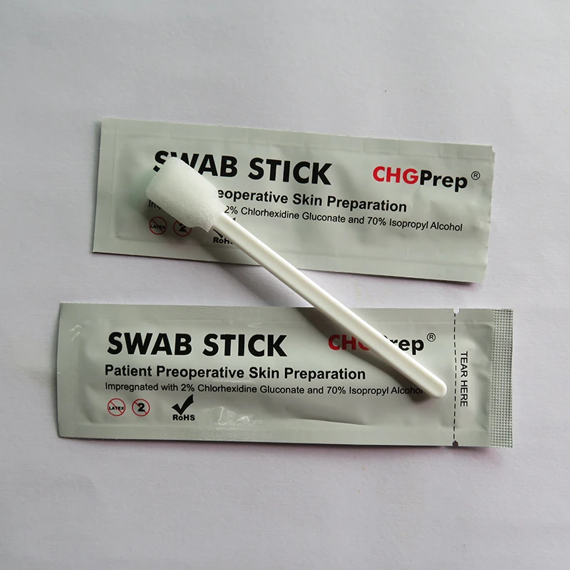 
Medical disposable 70% isopropyl alcohol surgical skin antiseptic chlorhexidine prep ipa chg chloraprep swab 