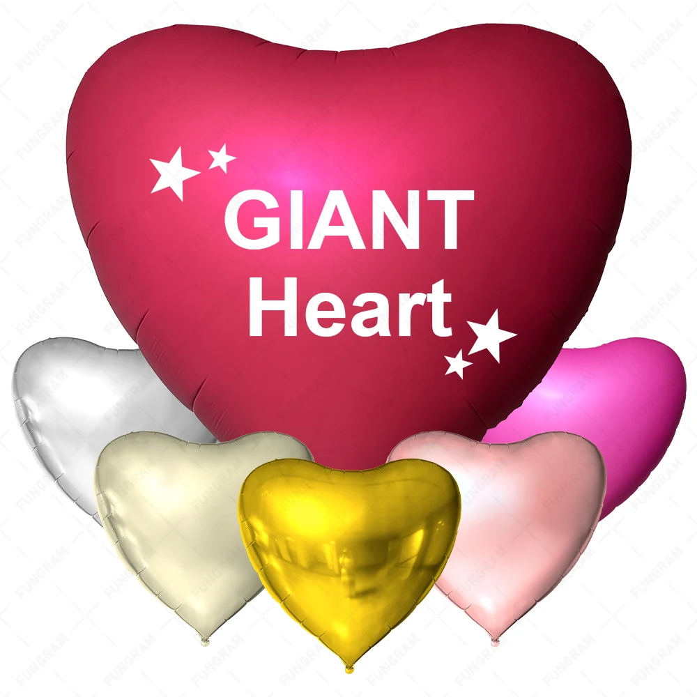 68 Inch New Big Size Heart Star For Valentines Day Helium Foil Balloons Globos