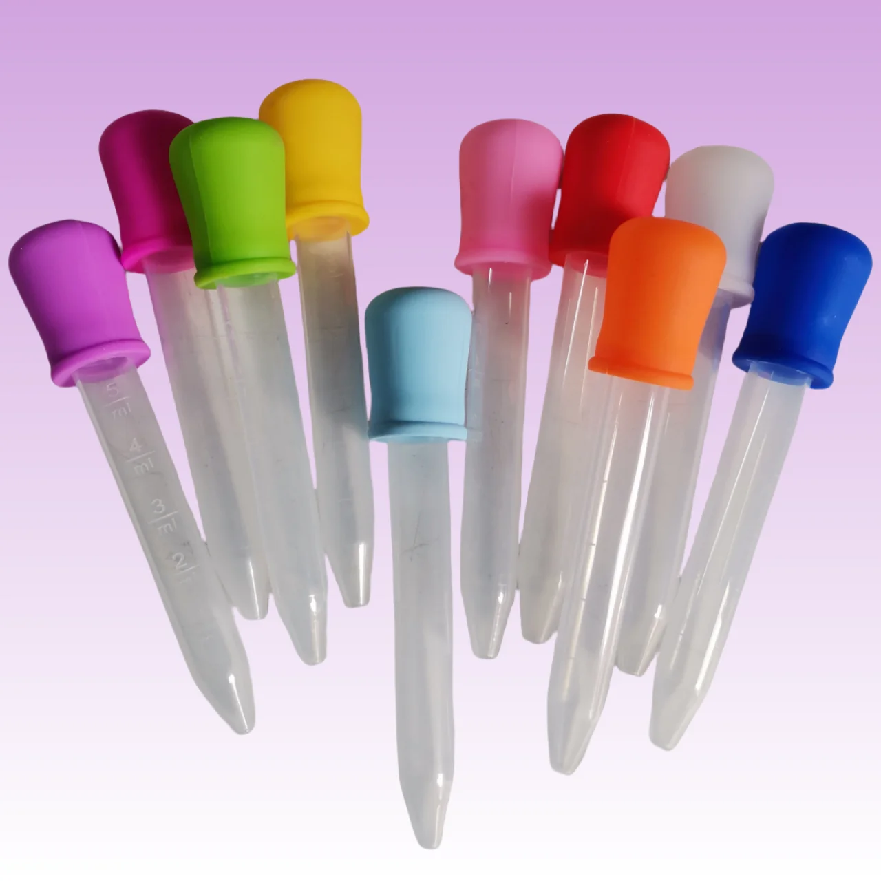 Food Grade Silicone Pipette Liquid and PP Plastic Baby feeder Liquid Food Dropper  Silicone