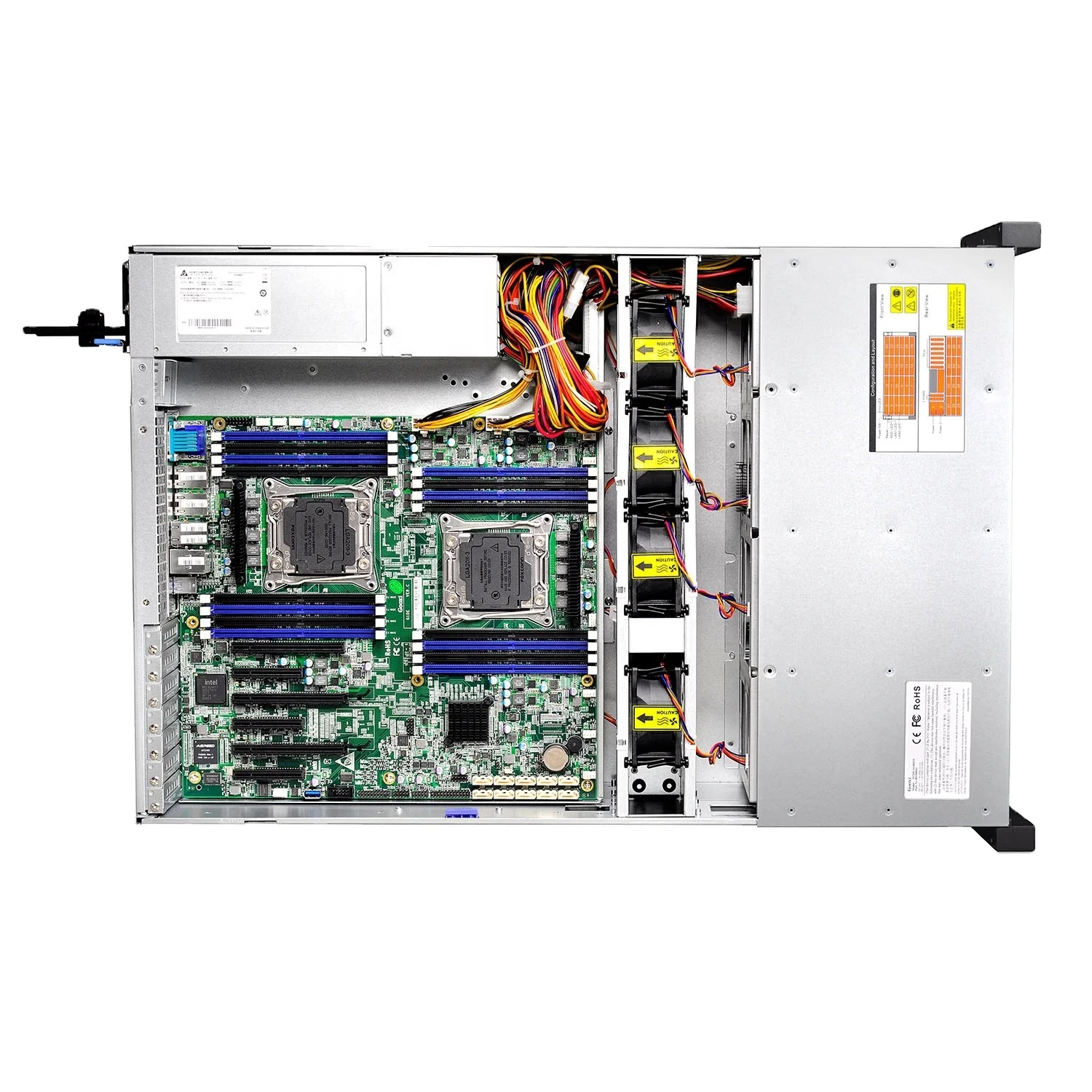 Настроенный процессор Gooxi 1U 10Bay Серверный корпус Xeon 32 ГБ/64 ГБ Память HDD с новым состоянием