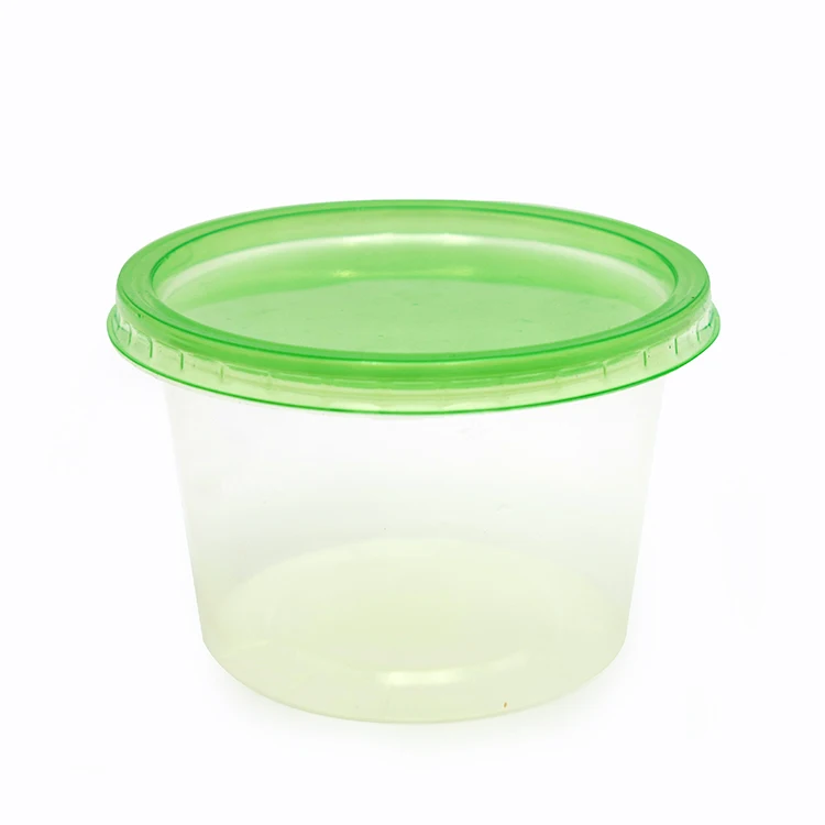 custom logo food grade storage clear plastic 950ml disposable food deli container with lids