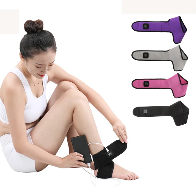 
2021 graphene electric heating ankle support hyperthermia ankle sprain repair socks protector 