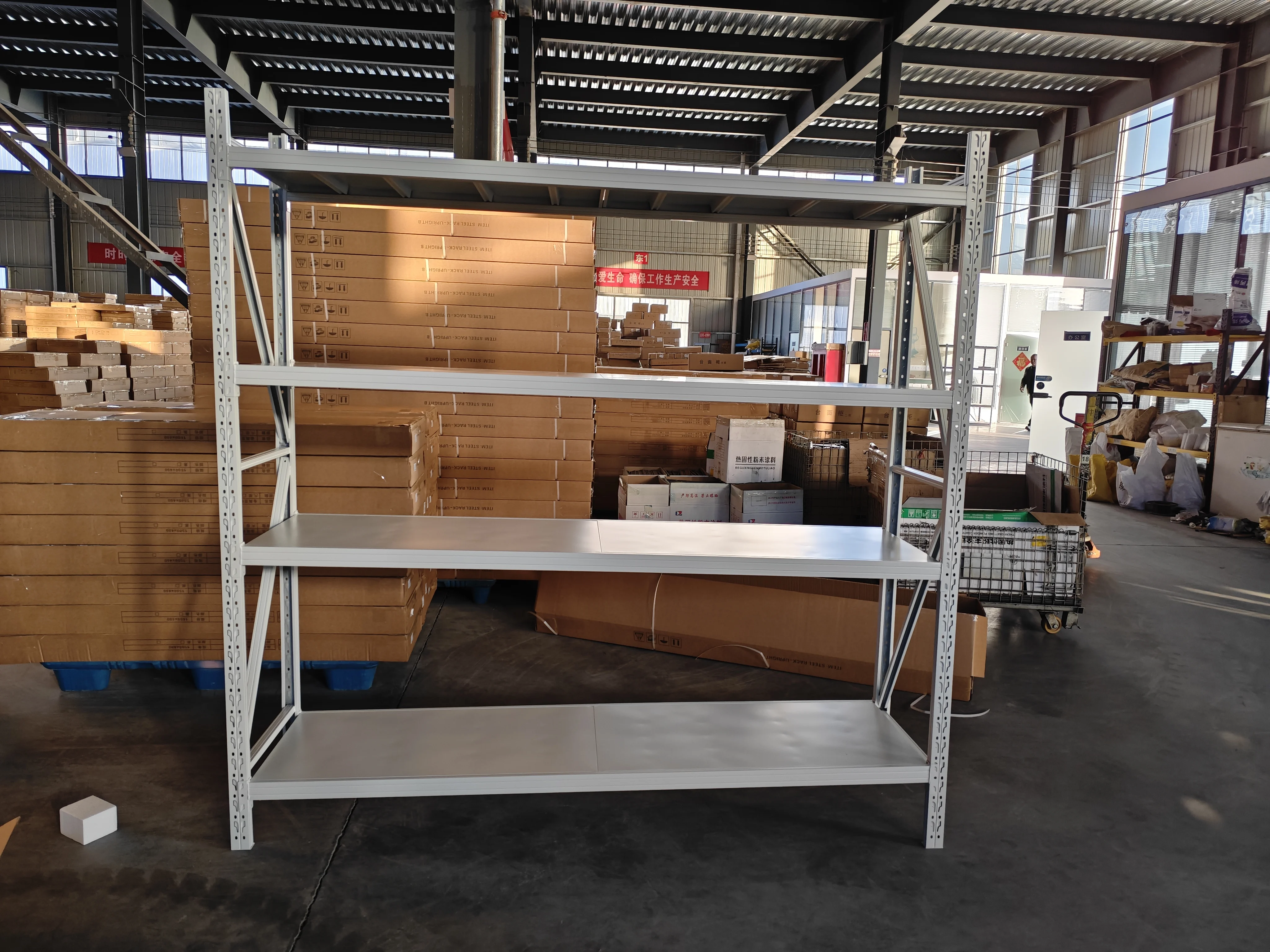 Steel heavy duty 4-Shelf Metal Shelf Storage Racks For Garage Supermarket Shelves Industrial storage rack