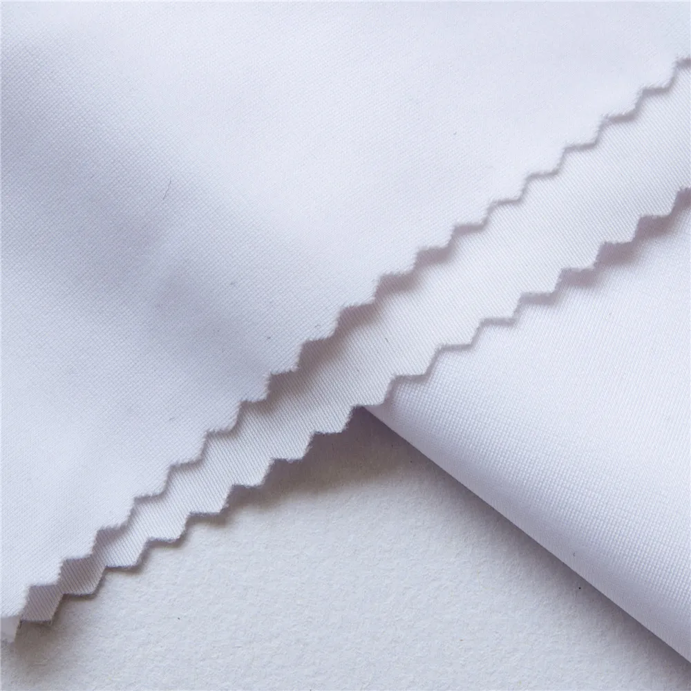 40D Increase density hygroscopic semi-gloss polyester garment fabric for printing T-shirt white textile