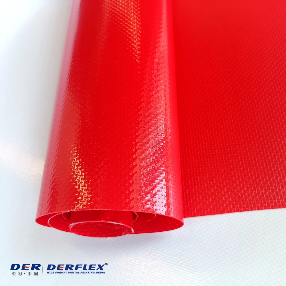 Waterproof UV Resistant 610GSM 1-5m Width Polyester PVC Coated Fabrics Tarpaulin for Tent