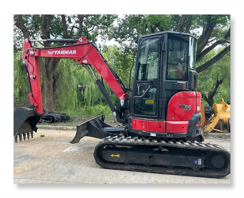 Japan, экскаватор Yanmar 55, 5,5 тонн, использованный, Yanmar Vio55, мини-гусеничный экскаватор для продажи