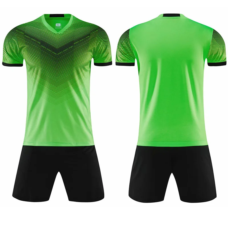 Blank Breathable High Quality Soccer Kits Football Jerseys Team Plain Custom Soccer Wear Jersey Set Football Uniform