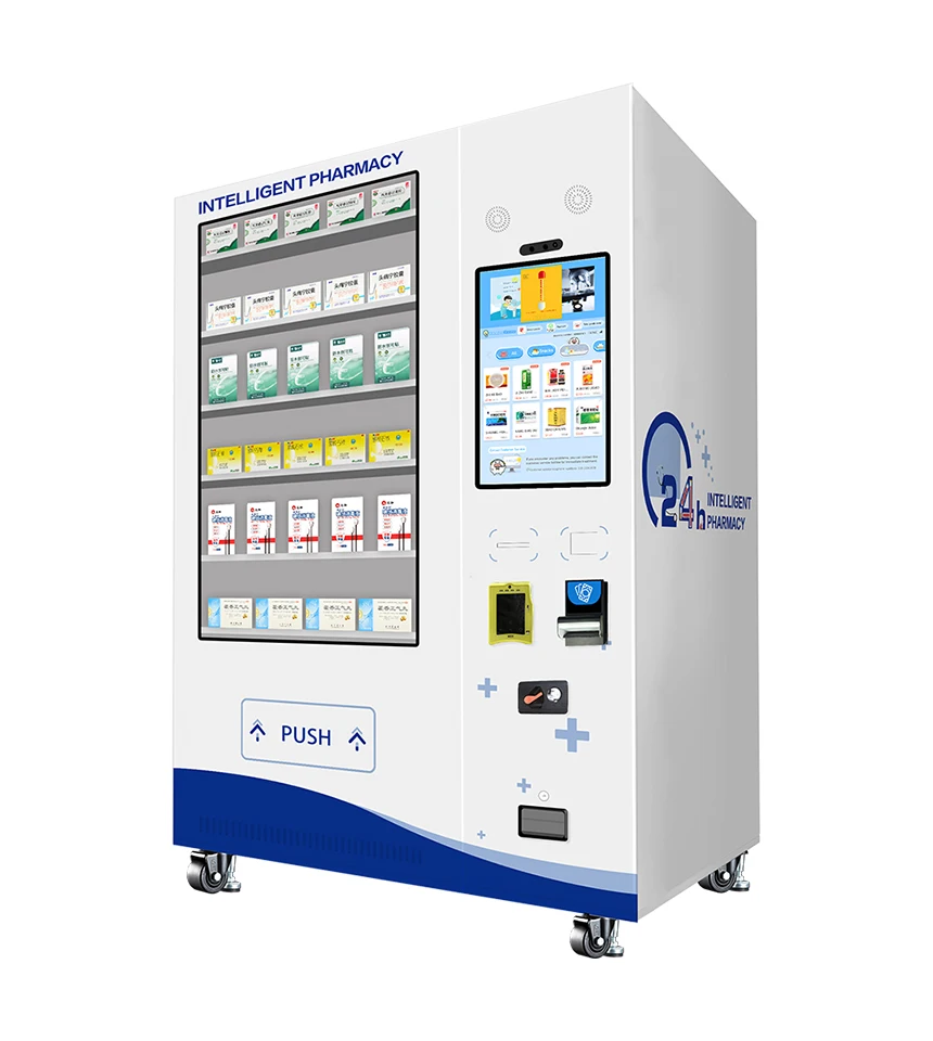 Yunyin 21.5 inch 24 Hours Service retailing wifi medicine vending machine automatic for medical