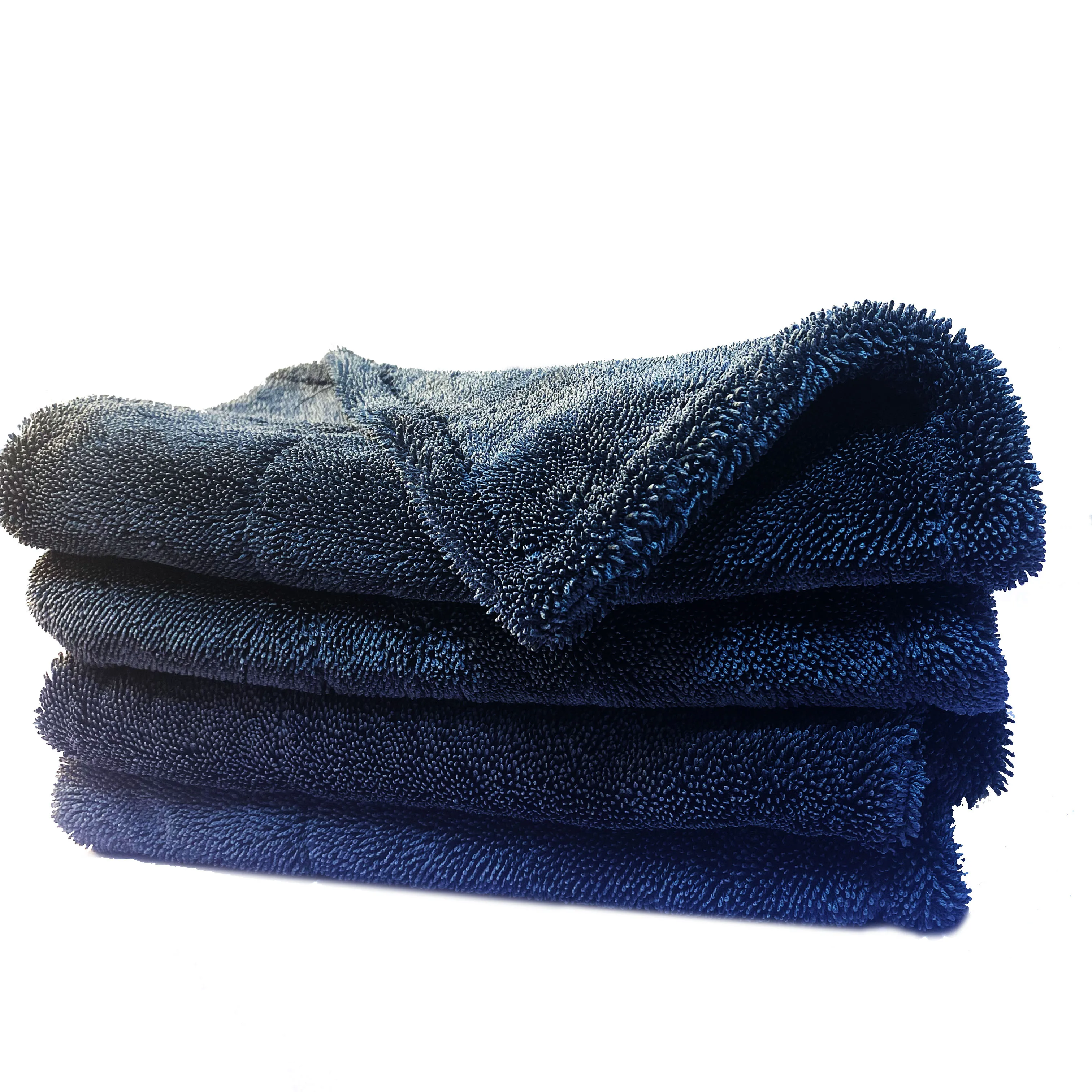 Products Dual Sides 1400gsm Microfiber Twisted Towel Car Drying Towel