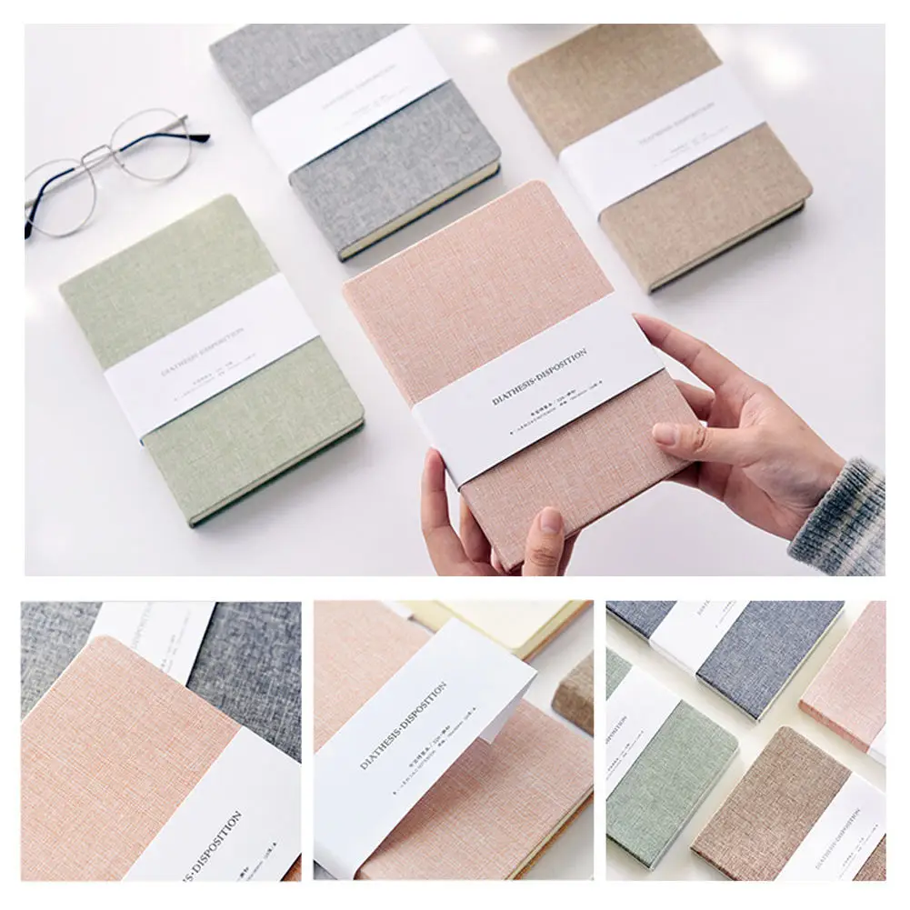 Leter Free Sample Blank Notebook Business Planner Work Agenda Budget Binder Macaron Canvas Candy Color Pu Leather Cover Binder